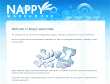 Tablet Screenshot of nappywarehouse.co.za